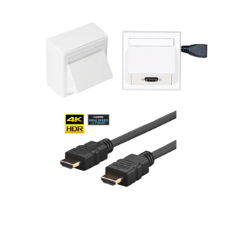 Vivolink Wall Connection Box HDMI + 10 m. HDMI kabel